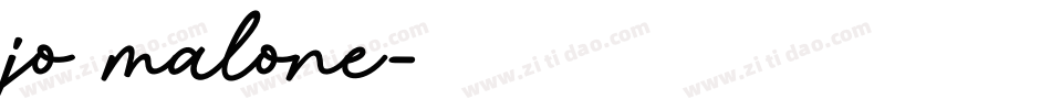 jo malone字体转换